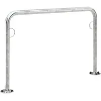 WSM Fietsenrek , 2-zijdig, voor banden tot B 55 mm, B 1250 x D 48 x H 800 mm, staal gegalvaniseerd, voor deuvelmontage