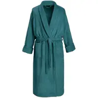 De Witte Lietaer Badjas Etrusk Lake Green - L - Unisex - Katoen - Groen
