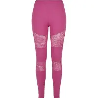 Urban Classics Leggings orchidee / wit