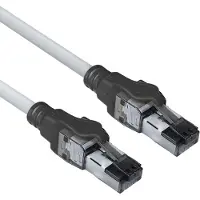 ACT FB4005 S/FTP CAT6A IDC 4PPoE / PoE++ 100W LSZH Patchkabel | Snagless | RJ45 connectoren | Grijs | 5 meter