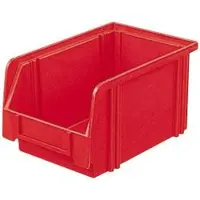 LA-KA-PE Magazijnbak | L230/200xB140xH130 mm | PS rood | 25 stuks - LK3 ROT LK3 ROT