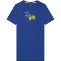 Schiesser Slaapshirt 'Casual Fashion' blauw / geel
