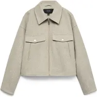 Vero Moda Tussenjas 'VMFORTUNEFREJ' beige gemêleerd