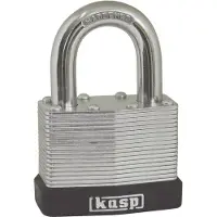 Kasp K13060A1 Hangslot 60 mm Gelijksluitend Zilver Sleutelslot