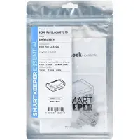 Smartkeeper HDMI-poortslot HMD04P1GY Set van 10 stuks Grijs Zonder sleutel HMD04P1GY
