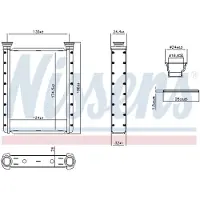 Nissens 707414 Kachelradiateur, interieurverwarming