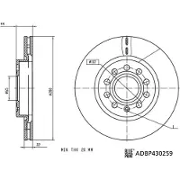 Blue Print ADBP430259 Remschijf