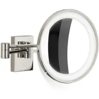 DECOR WALTHER Make-up Spiegel BS 40 LED Nikkel Gepolijst (7x magnification)