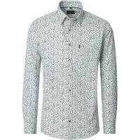 Casa Moda Groene print Casual Fit overhemd