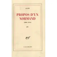 Gallimard Propos d'un Normand - Alain