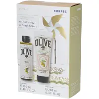 Korres Pure Greek Olive Honey Pear Douchegel + Bodycrème 250+200 ml Set