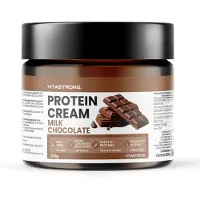 Vitastrong Melkchocolade Proteïnecrème - 200g, Romig, Eiwitrijk en Laag in Suikers 200 g