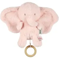 Nattou FanFan Muziekknuffel Olifant - 25 cm - Zachte Knuffel met Muziek - Baby Cadeau - Roze