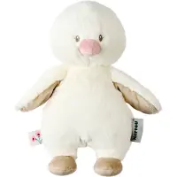 Nattou FanFan Knuffel Eendje - 30 cm - zachte baby knuffel - Baby cadeau - Gebroken Wit