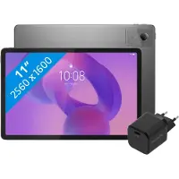Lenovo Idea Tab 11 inch 128GB Wifi Grijs met Stylus + BlueBuilt Oplader