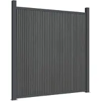 vidaXL Schuttingpaneel 180x186 cm HKC grijs