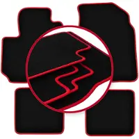 Carlux -RED automatten voor: Toyota RAV4 II FL 3-deurs (2003-2005)