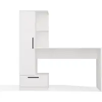 Cosmo Bureau + Boekenkast , wit
