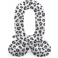 Folat - Staande folieballon Cijfer 0 Bright Panther - 72 cm