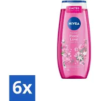 Nivea – Douchegel – Floral Love – 250 ml - Voordeelverpakking - 6 stuks