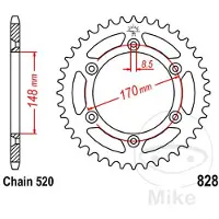 JT Sprockets Tandwiel achter R828,47