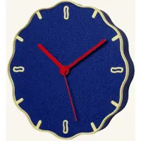 Warren & Laetitia Margherita Klok - - Unieke Wandklok - Blauw - 3D geprint - Bijzonder en Kleurrijk Design - Voor Woonkamer of Kinderkamer