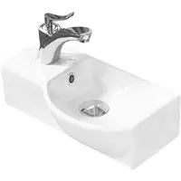 Mexen Hugo opzetwastafel rechts 40 x 22 cm, wit - 21254000R