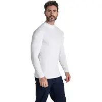Craghoppers Nosilife Mock Neck T-shirt Met Lange Mouwen Wit XL Man