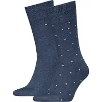 Tommy Hilfiger 2-Pack Sokken Blauw 003 | Donkerblauw | Maat 39-42