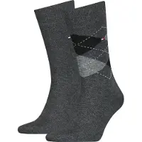 Tommy Hilfiger Sokken donkergrijs, Ruit