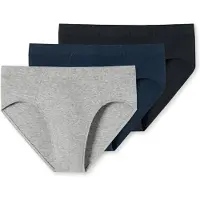 Schiesser Slip navy / grijs / zwart