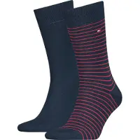 Tommy Hilfiger Sokken 2 Paar Donkerblauw Streep
