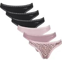 Sloggi String bruin / sering / mauve / zwart