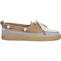 Stefano lauran Dames Instappers Silk-06 - Blauw - Maat 39
