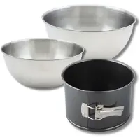 Zenker Bakkersset 1 panettonevorm 18 cm, 2 mengkommen, 1 spatel