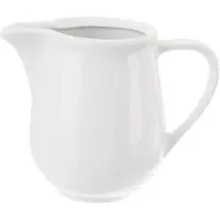 Orion MONA Serie - Porseleinen Melkkannetje - 260ml - Witte Kleur - Ergonomische Handgreep