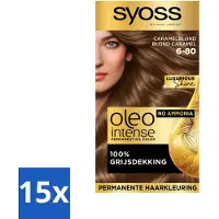 Syoss Oleo Intense - Haarverf - 6-80 - Caramelblond - 115ml x 15