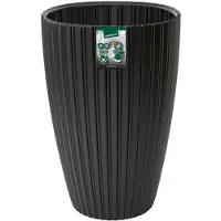 Garden ID Bloempot - Garden ID - Fancy - 40 x 58 cm - Voor tuin, balkon of interieur - Zwart