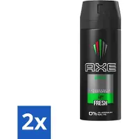 Axe - Deodorant Spray - Africa - Sinaasappel & Sandelhout - Verzorgend - 150 ml - Voordeelverpakking - 2 stuks