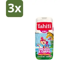 Tabasco 3 x Tahiti – Douchegel – Kids - 300 ml - Douchegel Voor Kinderen - Exotisch Fruit Geur - Douchegel Voor Haar En Lichaam - Kinderhuid Verzorging - Fruitige Geur