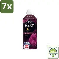Lenor 7 x – Wasverzachter – Lotus Flower & Diamond Figs – 32 Wasbeurten – 675 ml - Grootverpakking - Wasverzachter - Wasmachine - Geur - Wasbeurt - Kleding Verzorgen