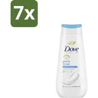 Dove 7 x – Douchegel – Advanced Care Gentle Scrub – 225 ml - Douchegel - Exfoliatie - Huidverzorging - Zachte Douchegel - Schuim