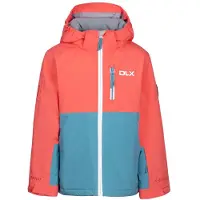 Trespass - "Pauline" ski-jas voor kinderen, model TP6142 (maat 116) (perzikroze/blaugrijs)
