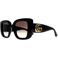 Gucci Vierkant Vrouwen Glimmend Zwart Grijs Kleurverloop GG1975S