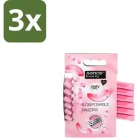 Sence – Wegwerpscheermes – Glad Scheren – Comfort Grip – 6 Wegwerpscheermes - Bulkverpakking - 3 stuks