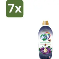 Dreft 7 x – Wasverzachter – Ultimate Care Intense Dark – 40 Wasbeurten - Wasverzachter - Kleurbescherming - Collageen - Wasgoed Verzorgen - Anti-aging Was