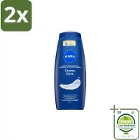 Nivea – Douchegel – Creme Care – 650 ml - Voordeelverpakking - 2 stuks - Douchegel - Huidverzorging