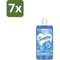 Soupline – Wasverzachter – Active Fresh Frisheid van Blauwe Anjer – 2 L - Bulkverpakking - 7 stuks