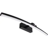 Strühm MAMBA - LED Spiegelverlichting - Badkamer Lamp - Schilderijverlichting - Ovaal - 12W - 1530Lumen - 4100K Daglicht wit -Zwart - 500 mm - IP44