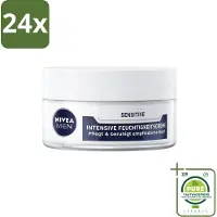 Nivea Men – Gezichtscrème – Sensitive Intensive – 50 ml - Voordeelverpakking - 24 stuks - Gevoelige huid - Gezichtscreme